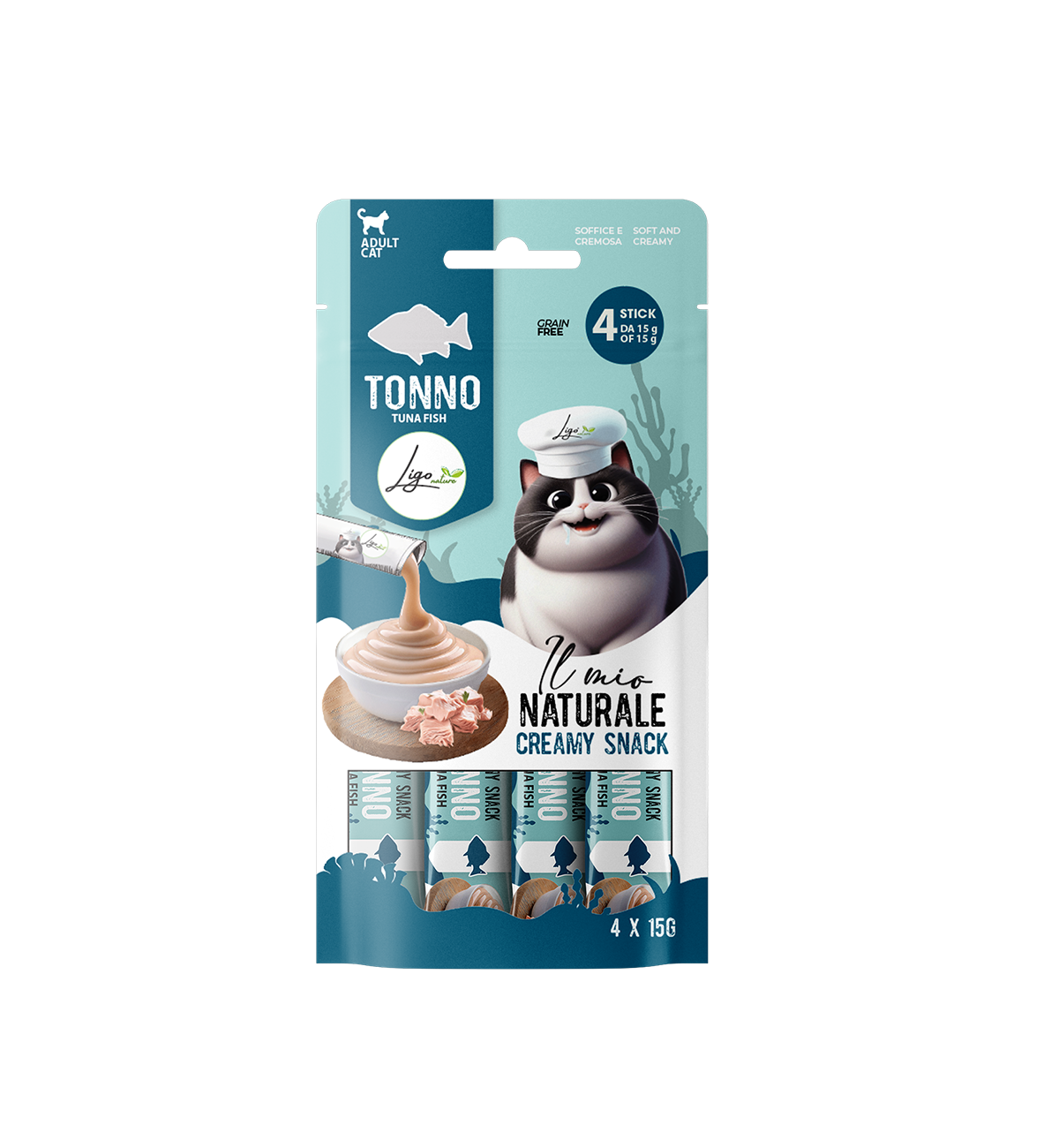 Creamy snack al tonno