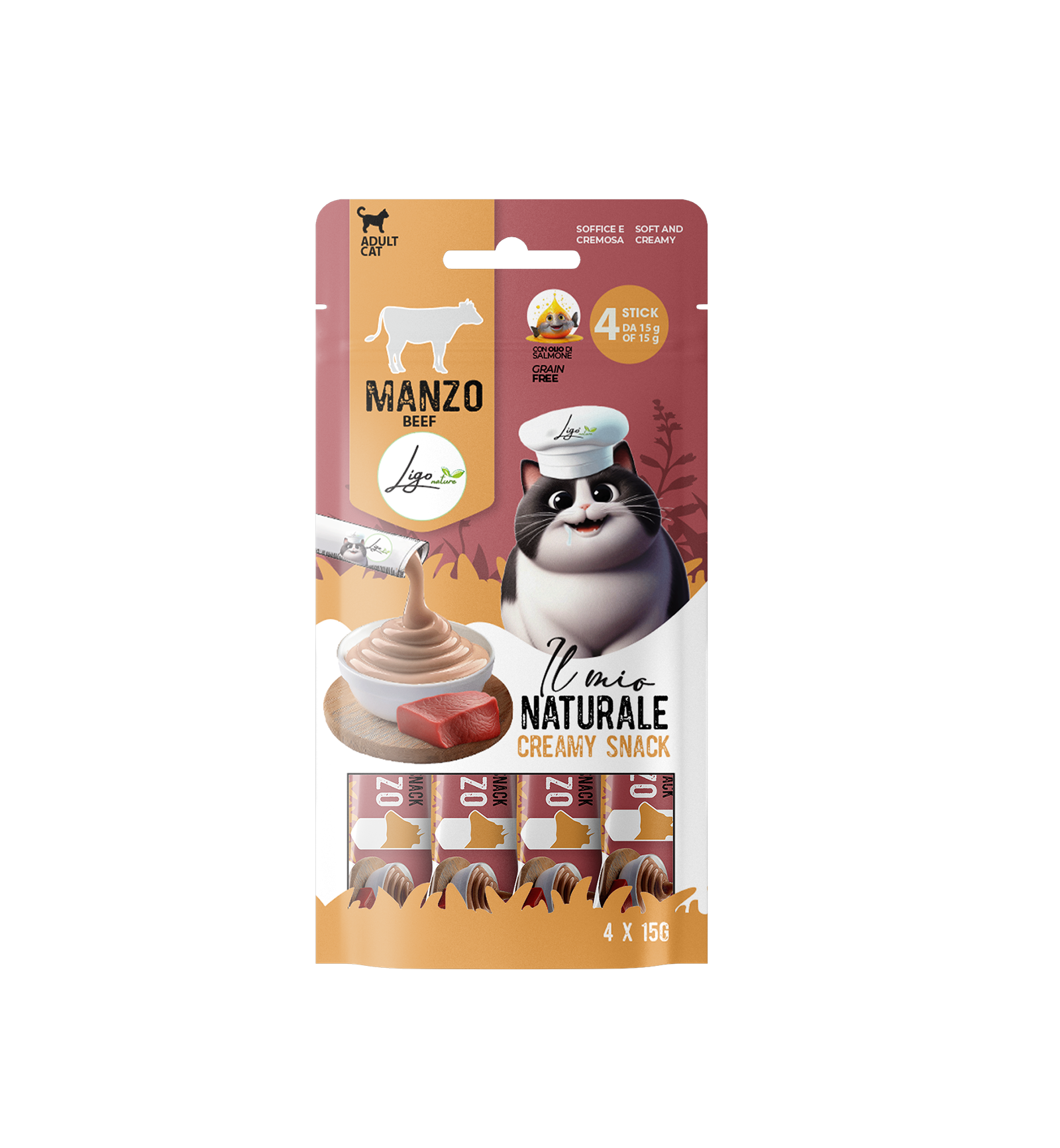 Creamy snack al manzo