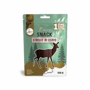 Il mio snack SOFT strisce di cervo 100gr ONE ANIMAL PROTEIN