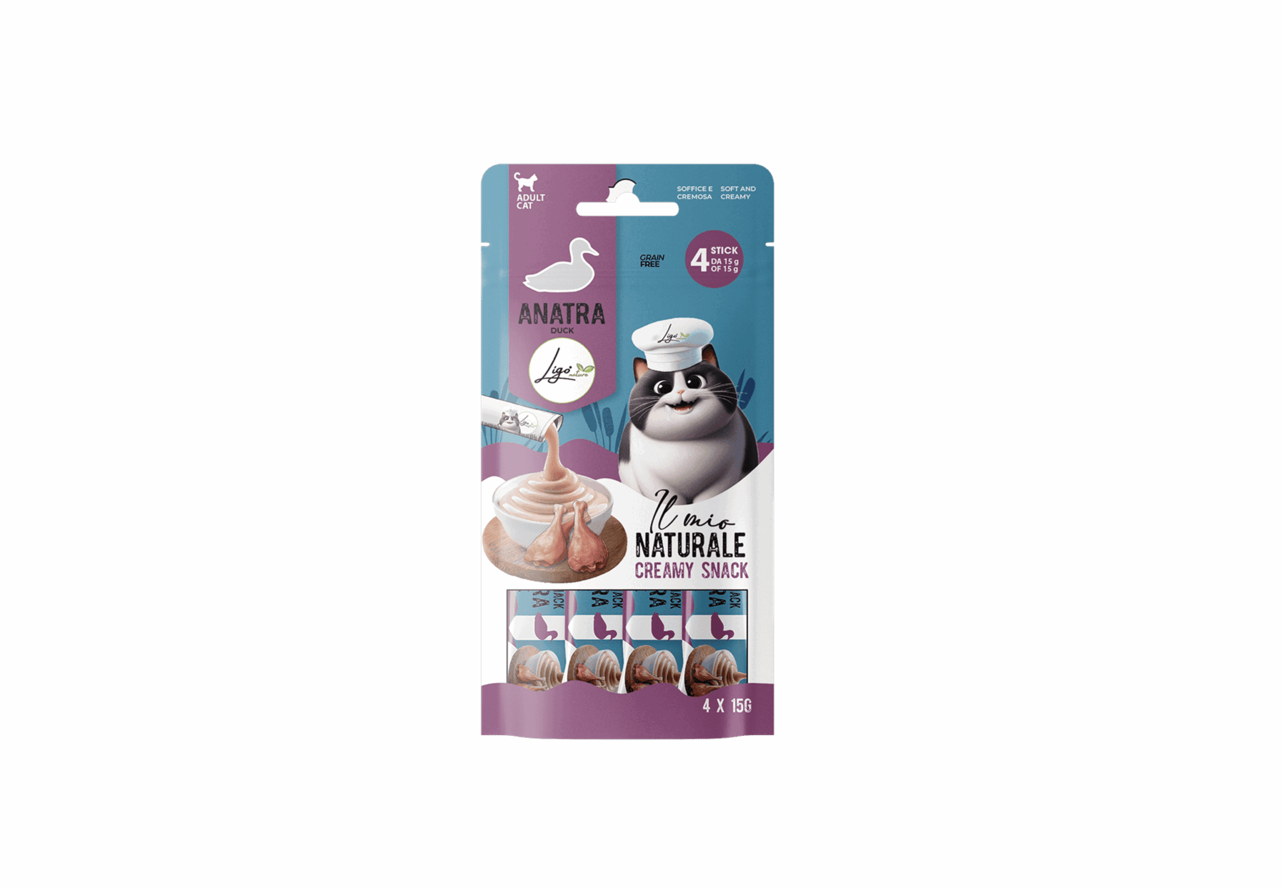 Creamy snack all'anatra