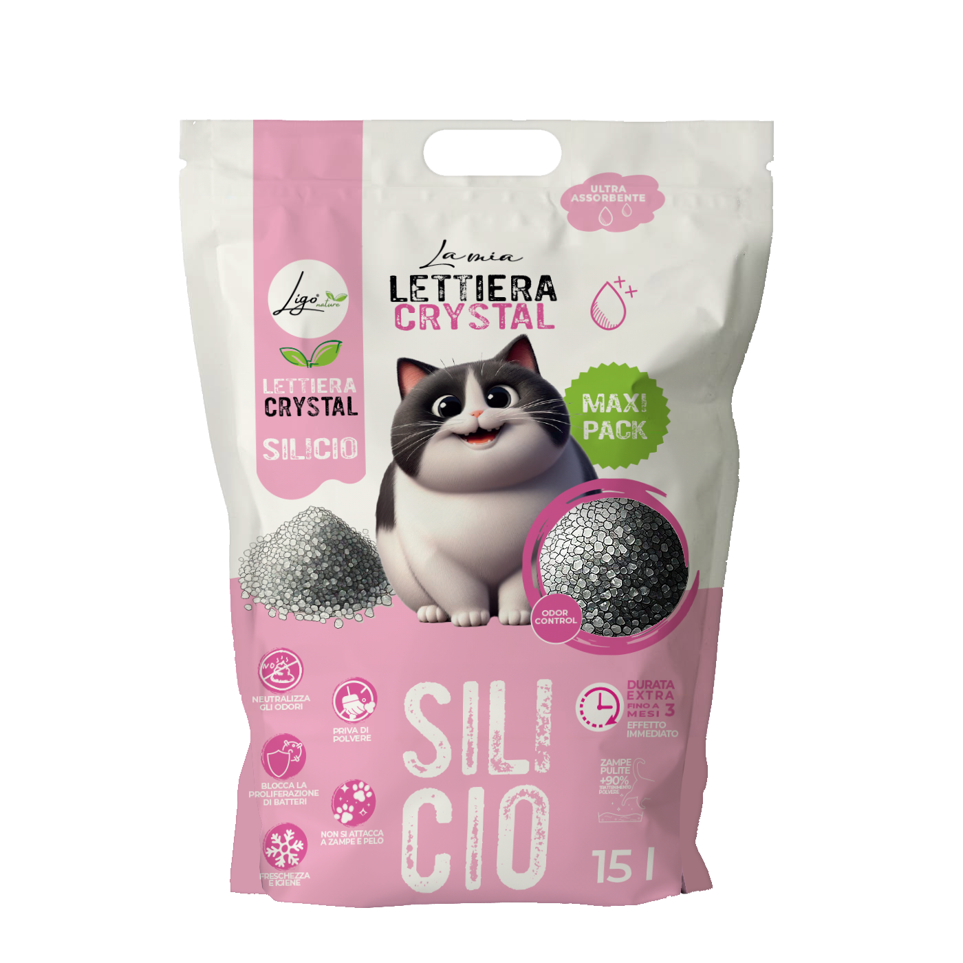 Lettiera al Silicio 15l