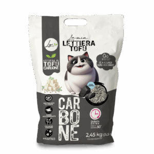 Lettiera Tofu SUPER AGGLOMERANTE con carbone attivo 5,5l 2,45KG