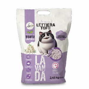 Lettiera Tofu SUPER AGGLOMERANTE profumazione lavanda 5,5l 2,45KG (Copia)