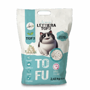 Lettiera Tofu SUPER AGGLOMERANTE neutro 5,5l 2,45KG