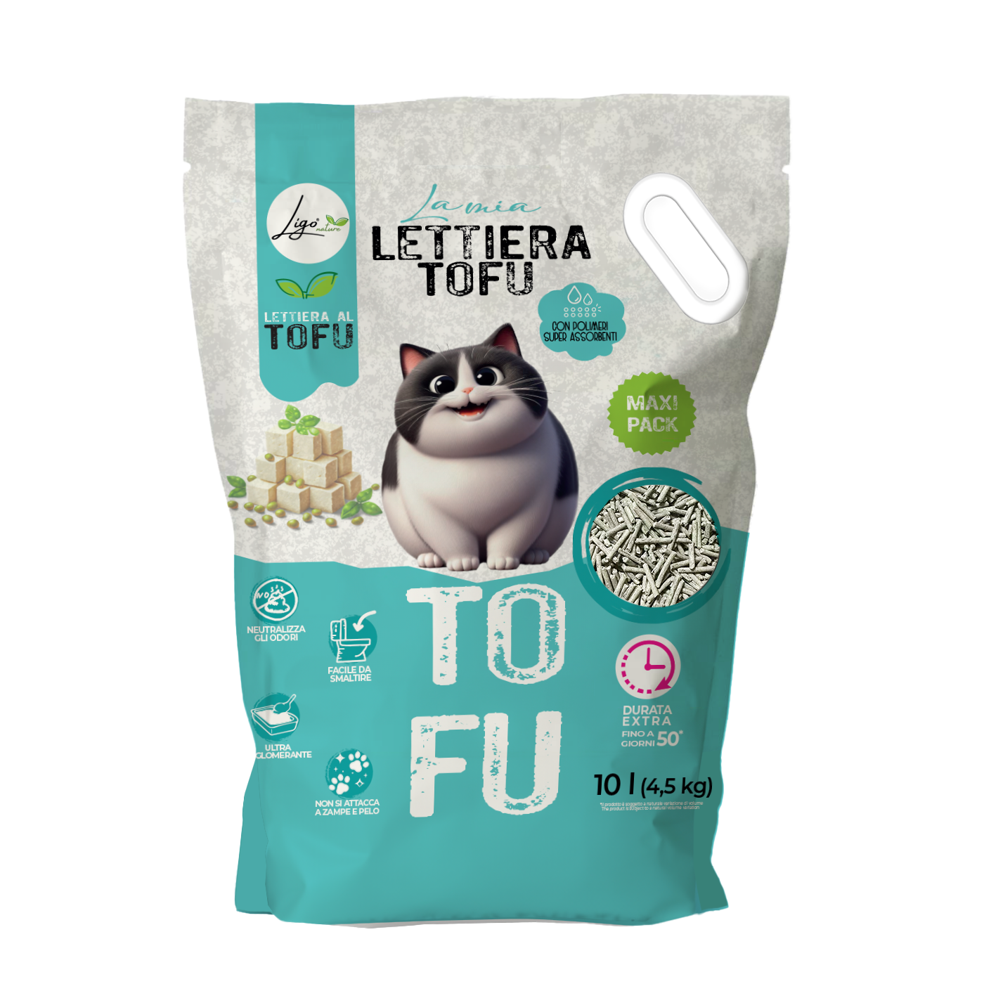 Lettiera Tofu neutro 10l